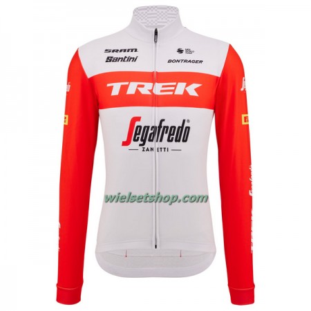 Wielershirt 2023 Trek-Segafredo Lange Mouw - Rood Wit